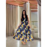 Vestido Italia Azul Marinho