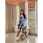 Vestido Italia Azul Marinho