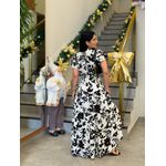 Vestido Emily Off White E Preto