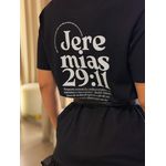 Camiseta Promessa Jeremias 29:11 Preta