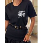 Camiseta Promessa Jeremias 29:11 Preta