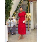 Vestido Laisa Tricot Vermelho 