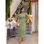 Vestido Laisa Tricot Verde Oliva