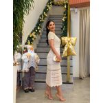 Vestido Laisa Tricot Areia