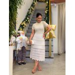 Vestido Laisa Tricot Areia