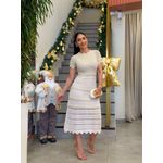 Vestido Laisa Tricot Areia