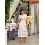 Vestido Laisa Tricot Areia