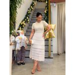 Vestido Laisa Tricot Areia