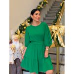 Vestido Antonela Verde Liso 