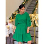 Vestido Antonela Verde Liso 