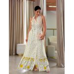 Vestido Grécia Amarelo Floral