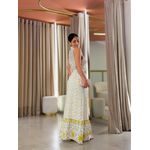 Vestido Grécia Amarelo Floral