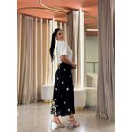 Saia Cristal Preto E Branco