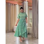Saia Cristal Verde Menta