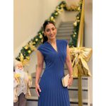 Vestido Simone Tricot Azul