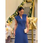 Vestido Simone Tricot Azul