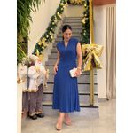 Vestido Simone Tricot Azul