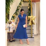 Vestido Simone Tricot Azul