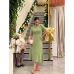 Vestido Cecilia Tricot Verde Oliva