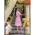 Vestido Simone Vermelho Listrado 