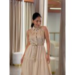 Vestido Cleo Bege