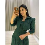 Jaqueta Nathy Jeans Cropped Verde Militar