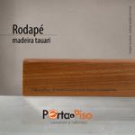 Rodapé em madeira maciça tauari