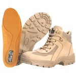 Bota Masculina Cano Curto Baixo Tática Couro Legítimo Force.