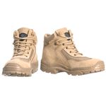 Bota Masculina Cano Curto Baixo Tática Couro Legítimo Force.