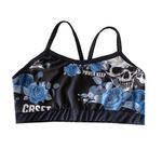 Top Caveira Azul