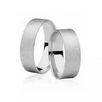 Par De Aliança Em Prata 925 Encanto Com 6,0 mm