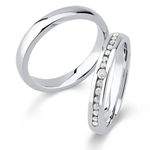 Par De Aliança Prata 925 Inspire-se 3mm 