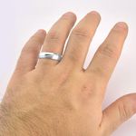 Par De Aliança Prata 925 Esplêndida 5mm