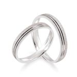 Par De Aliança Prata 925 Destiny 3mm