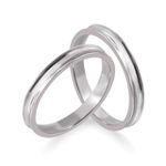 Par De Aliança Prata 925 Paixão 2,5mm