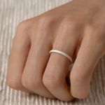 Aliança Individual Prata 925 Cupido 2mm