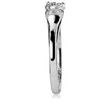 Anel De Prata 925 Solitário Chic Com Zircônia
