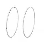 Brinco De Prata 925 Argola 46mm