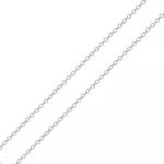 Corrente De Prata 925 Elo Português De 1mm Com 40cm