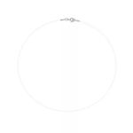 Gargantilha De Prata 925 Fio De Nylon Com 40cm 