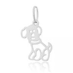 Pingente De Prata 925 Cachorrinho Sentado