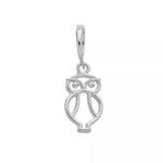Pingente De Prata 925 Corujinha