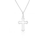 Pingente De Prata 925 Cruz Personalizada