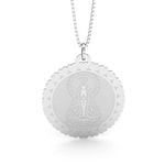 Pingente De Prata 925 Nossa Senhora Aparecida Redondo