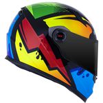 CAPACETE LS2 FF358 CLASSIC MASTERPIECE AMARELO/VERMELHO/VERDE/AZUL