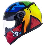 CAPACETE LS2 FF358 CLASSIC MASTERPIECE AMARELO/VERMELHO/VERDE/AZUL