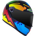 CAPACETE LS2 FF358 CLASSIC MASTERPIECE AMARELO/VERMELHO/VERDE/AZUL