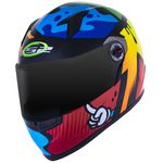 CAPACETE LS2 FF358 CLASSIC MASTERPIECE AMARELO/VERMELHO/VERDE/AZUL