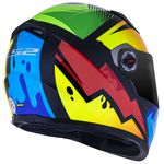 CAPACETE LS2 FF358 CLASSIC MASTERPIECE AMARELO/VERMELHO/VERDE/AZUL