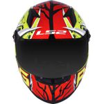 CAPACETE LS2 FF358 CLASSIC RENATO GARCIA AMARELO/VERMELHO/PRATA